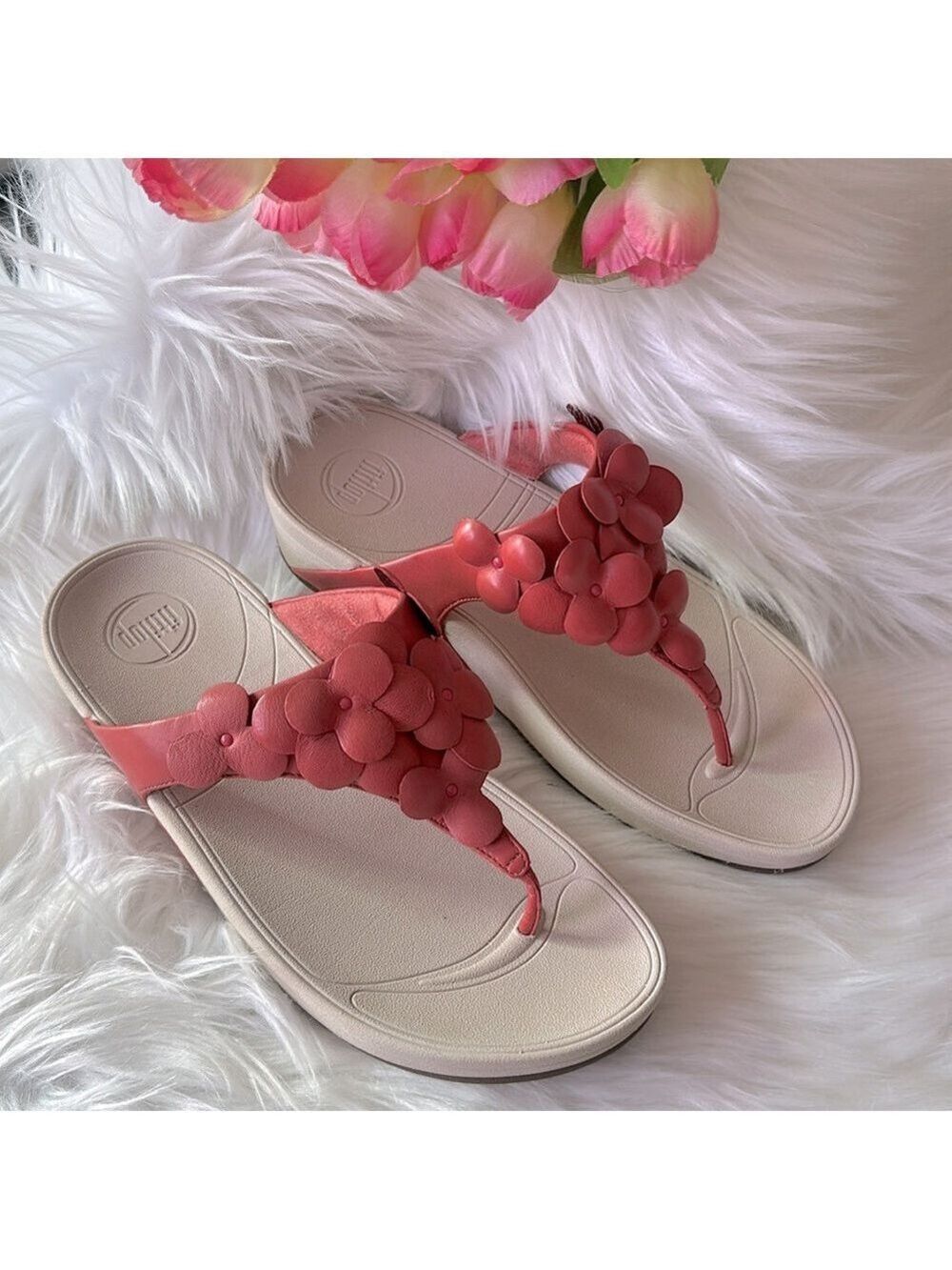 Fitflop Womens Sandals Comfortable Platform Sandals for Women Size 8